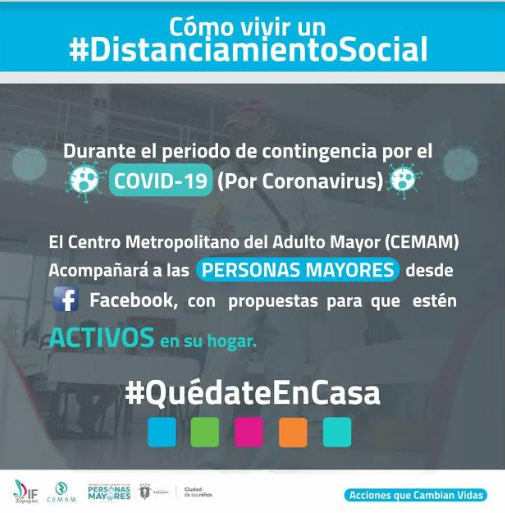 Inicia DIF Zapopan campaña ‘Cómo vivir un Distanciamiento Social Activo’, dirigida a personas mayores