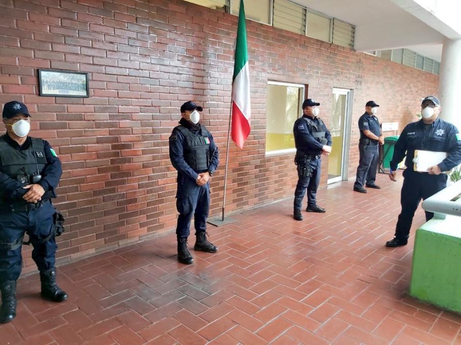 Aplica Policía de Zapopan medidas de prevención e higiene ante coronavirus