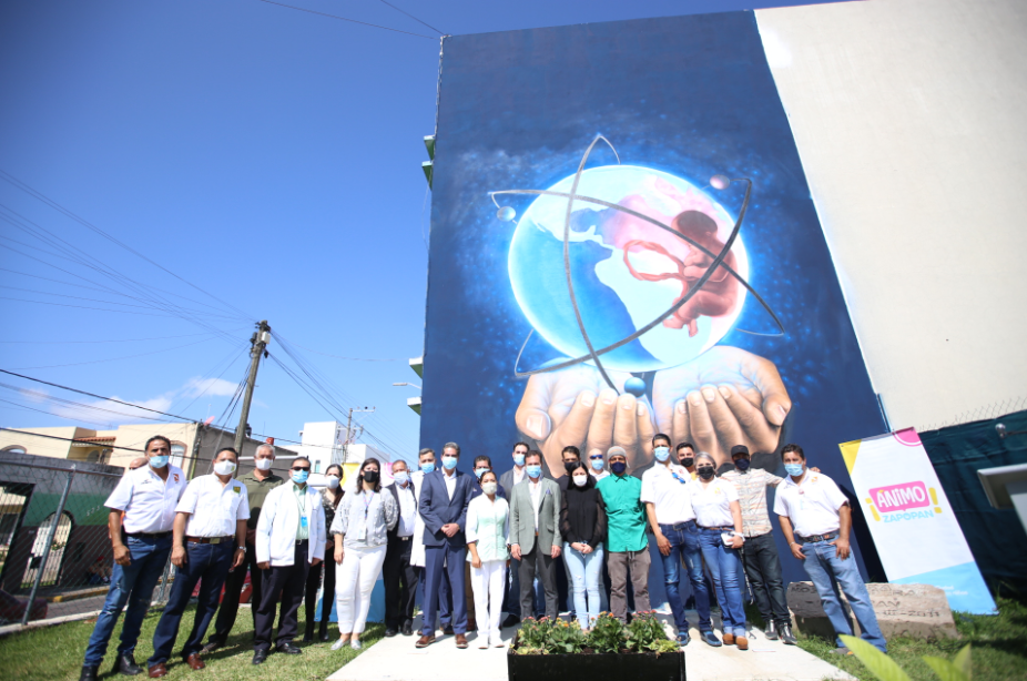 Inaugura Zapopan el mural ‘Homenaje al Sector Salud’