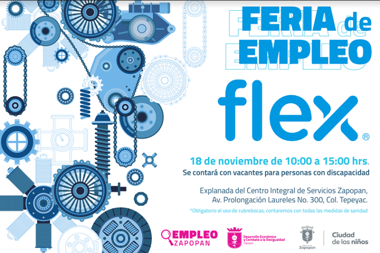 Invita Zapopan a Feria del Empleo de la empresa FLEX