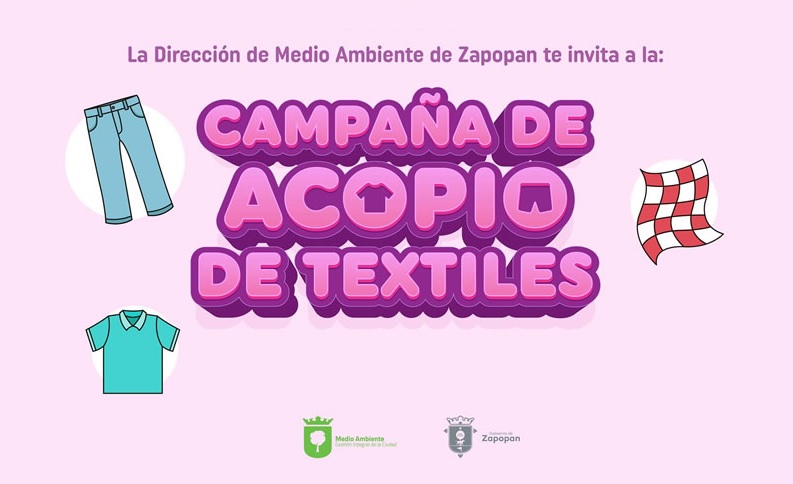 Zapopan invita a reciclar textiles