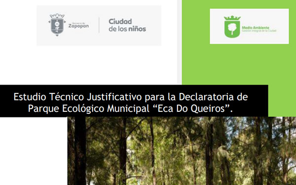 Estudio técnico justificativo parque ecológico Eca Do Queiros