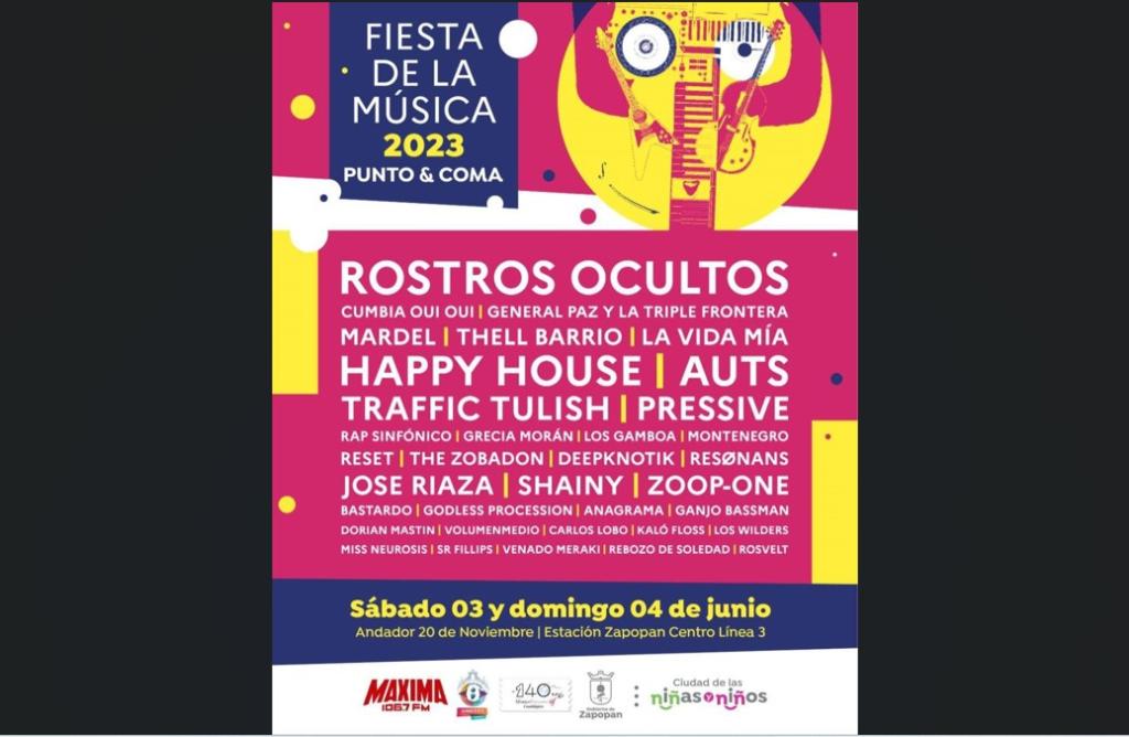Zapopan invita a la segunda edición de La Fiesta de la Música “Punto & Coma”