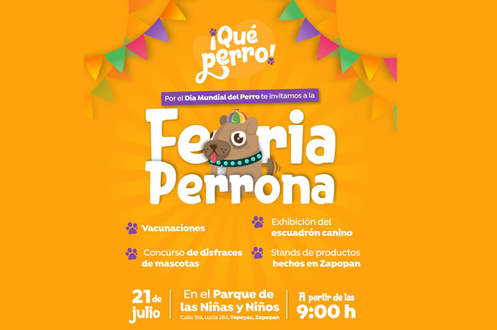 Día del perro en la Feria perrona en el Parque de las Niñas y Niños