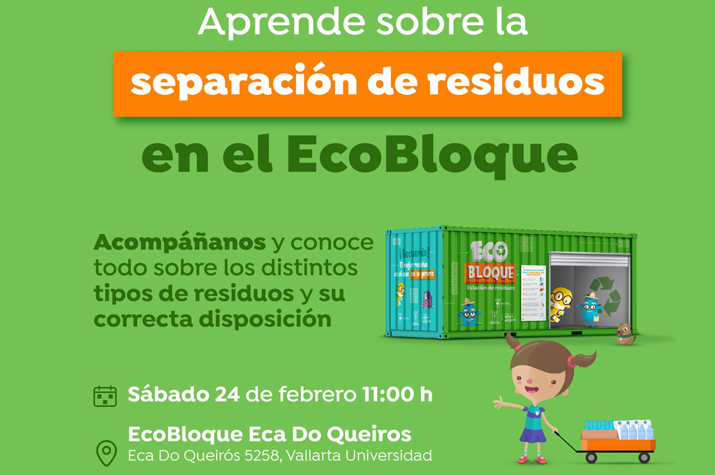 Aprende sobre la separación de residuos en le Eco bloque