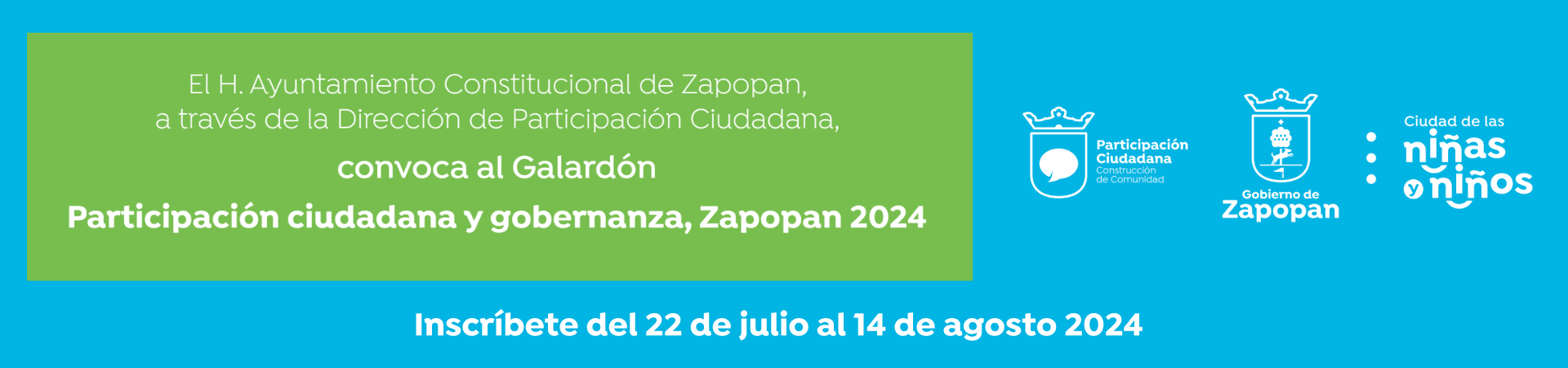  Galardón de Participación Ciudadana Zapopan 2024 