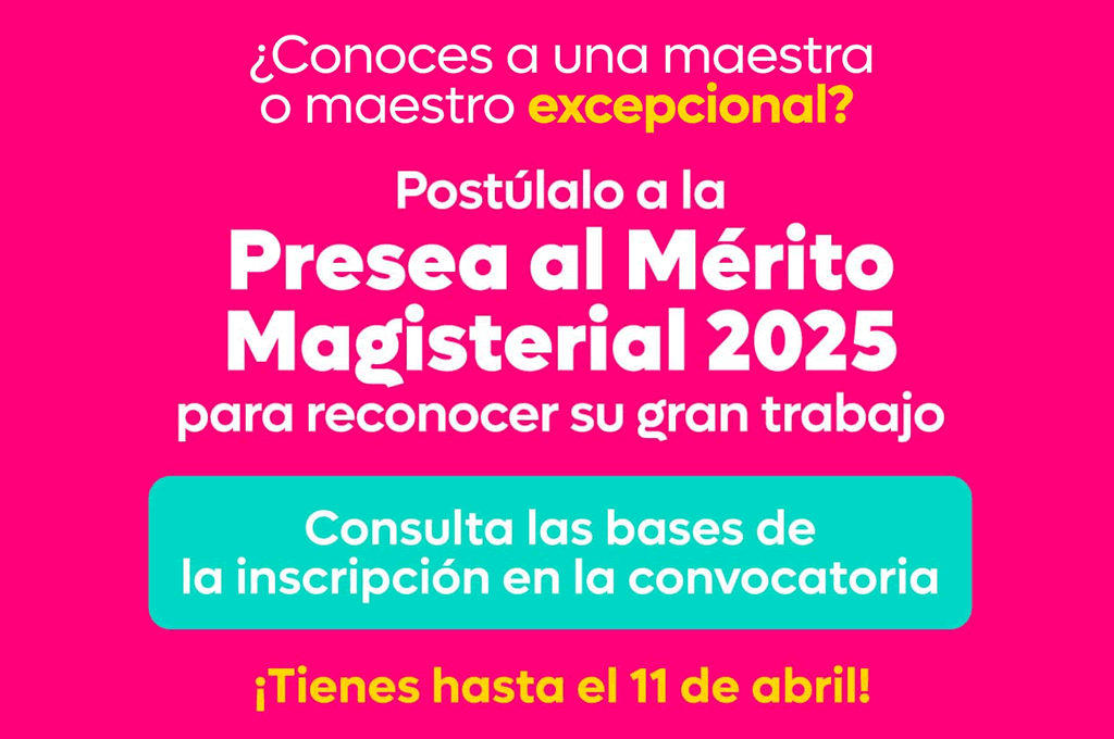  Presea al Mérito Magisterial "Profesor Érviro Rafael Salazar Alcázar" 2025