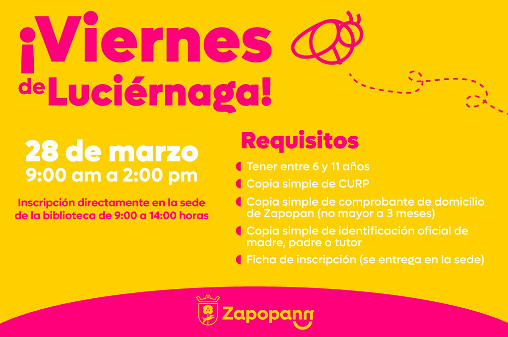 ¡Viernes de Luciérnaga! - 28 de marzo