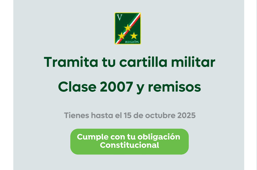 Cartilla militar clase 2007 y remisos