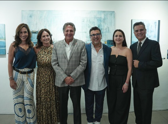 Frangie inaugura la exposición Parajes Imaginarios del artista Ricardo Mejorada
