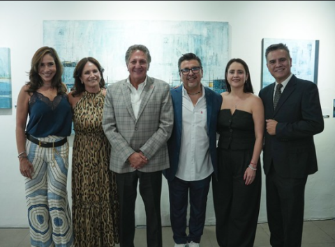 Frangie inaugura la exposición Parajes Imaginarios del artista Ricardo Mejorada