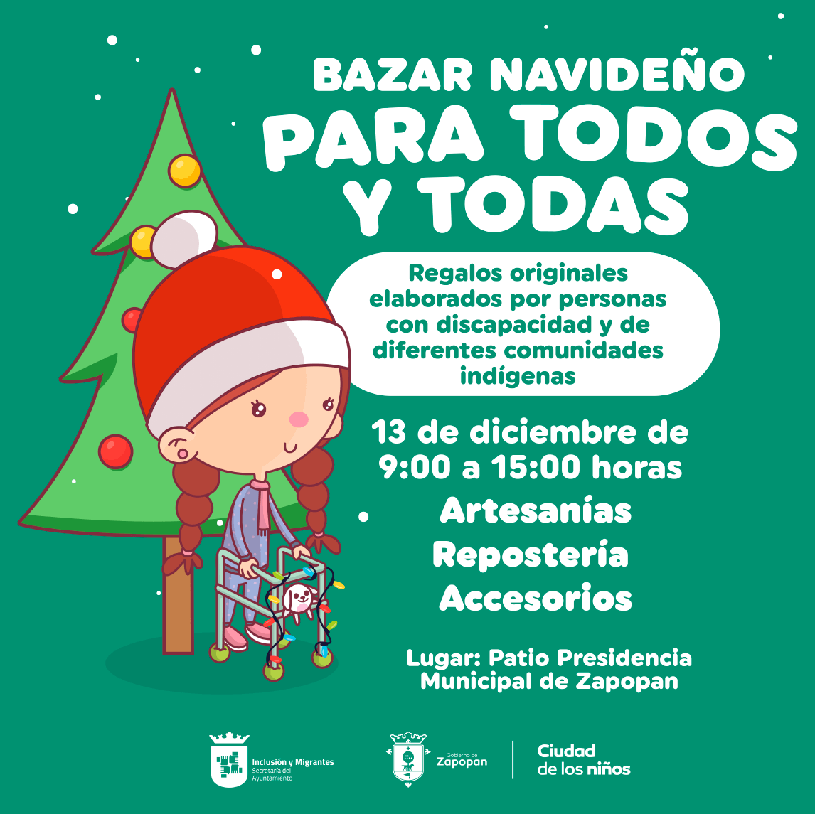bazar navideño para todos y todas