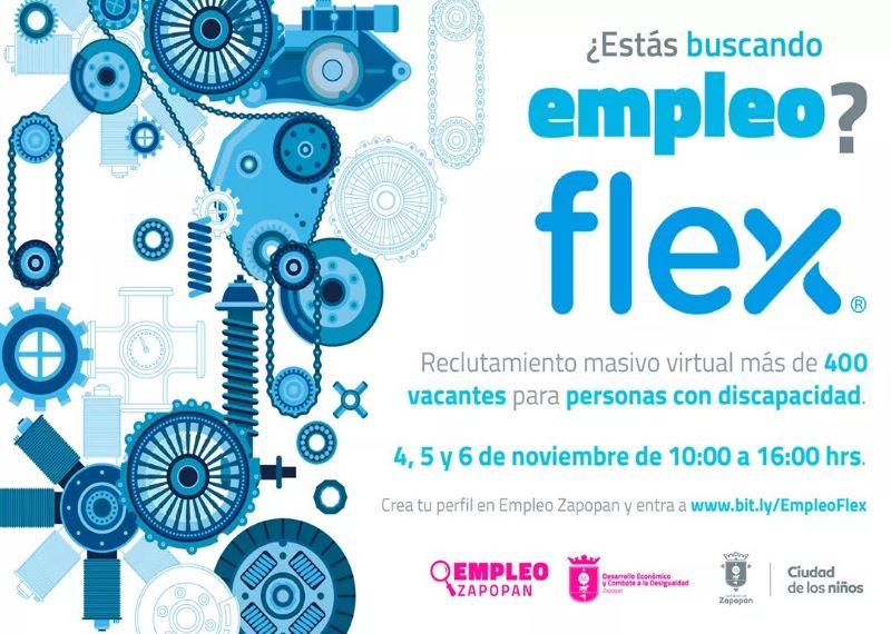 ¿Estás buscando empleo? Flex cuenta con más de 400 vacantes para personas con discapacidad